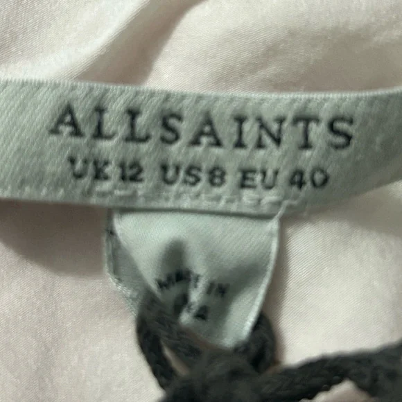 ALLSAINTS All Saints MELODY MAREA SILK BLEND Watercolor MIDI Dress New 8 - Picture 5 of 13